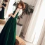 Simple Couleur Unie Vert Foncé de retour Robe De Graduation 2019 Princesse Bretelles Spaghetti Daim Sans Manches Dos Nu Longueur Cheville Robe De Ceremonie