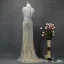 Luxury / Gorgeous Silver Evening Dresses  2019 Trumpet / Mermaid Scoop Neck Handmade  Beading Crystal Short Sleeve Sweep Train Formal Dresses