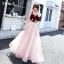 Chic / Beautiful Burgundy Homecoming Graduation Dresses 2019 A-Line / Princess Suede Spaghetti Straps Lace Flower Sleeveless Backless Tea-length Formal Dresses