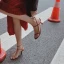 Modern / Fashion Modest / Simple Yellow Casual Womens Sandals 2019 Ankle Strap 6 cm Stiletto Heels Open / Peep Toe Sandals