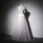 Elegant White Pearl Pink Evening Dresses  A-Line / Princess 2018 Pearl Covered Button Lace Flower Sash Scoop Neck Sleeveless Floor-Length / Long Formal Dresses