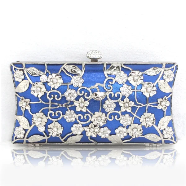 Chic / Belle Rouge Pochette Perlage Faux Diamant Métal Soirée Accessorize 2019