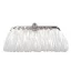 Klassieke Elegante Zilveren Handtassen Gestreept Kralen Rhinestone Velour Huwelijk Feest Accessoires 2019