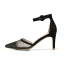 Fashion Beige Street Wear Spotted Womens Sandals 2021 Ankle Strap 7 cm Stiletto Heels Pointed Toe Sandals High Heels