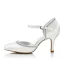 Chic / Beautiful Ivory Rhinestone Wedding Shoes 2021 8 cm Stiletto Heels Pointed Toe Wedding High Heels