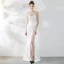 Chic / Beautiful Dark Green Evening Dresses  2019 Trumpet / Mermaid Spaghetti Straps Rhinestone Sleeveless Backless Floor-Length / Long Formal Dresses