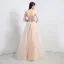 Sparkly Champagne Ballkjoler 2018 Prinsesse Beading Paljetter Krystall Kjæreste Ryggløse Uten Ermer Lange Formelle Kjoler