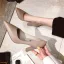 Simple Noire Bureau OL Escarpins Talons Hauts 2021 9 cm Talons Aiguilles À Bout Pointu Escarpins