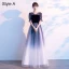 Chic / Beautiful Ocean Blue Star Sequins Prom Dresses 2021 A-Line / Princess V-Neck Suede 1/2 Sleeves Backless Floor-Length / Long Prom Formal Dresses