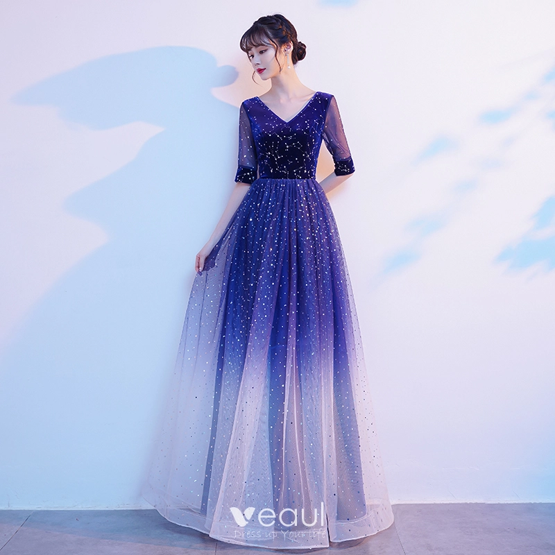Royal blue suede dress outlet