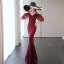 Charming Champagne Evening Dresses  2021 Trumpet / Mermaid Spaghetti Straps Beading Short Sleeve Backless Floor-Length / Long Evening Party Formal Dresses