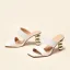 Modest / Simple Tan Casual Womens Sandals 2021 8 cm Stiletto Heels Open / Peep Toe Sandals High Heels