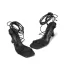 Modest / Simple Black Street Wear Womens Sandals 2021 Ankle Strap 10 cm Stiletto Heels Open / Peep Toe Sandals High Heels