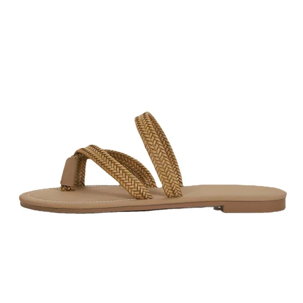 Proste / Simple Warkocz Plaża Pantofle & Klapki 2021 Peep Toe Buty Damskie