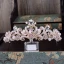 Fine Sukkertøyrosa Tiara Tilbehør Brudesmykker 2017 Rhinestone Metall