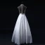 Luxury / Gorgeous Pearl Prom Dresses 2017 High Neck Beading Crystal Backless White Satin Formal Dresses