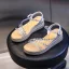 Sexy Gold Street Wear Summer Pearl Rhinestone Womens Sandals 2021 Open / Peep Toe Sandals