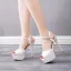 Sexy Blanche Chaussure De Mariée 2021 14 cm Talons Aiguilles Bride Cheville Peep Toes / Bout Ouvert Mariage Sandales Talons Hauts