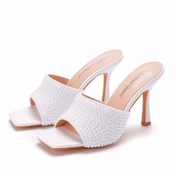 Open Toe Party Sandals with Pearl main image 0