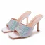Sexy Multi-Colors Rhinestone Cocktail Party Evening Party Womens Sandals 2021 9 cm Stiletto Heels Open / Peep Toe Sandals High Heels
