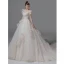 Moderne / Mode Ivoire Perle Robe De Mariée 2021 Robe Boule Encolure Carrée Gonflée Manches Courtes Dos Nu Noeud Royal Train Mariage