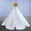 High End Weiß Fallende Rüsche Brautkleider / Hochzeitskleider 2021 Ballkleid Rüschen Bandeau Ärmellos Rückenfreies Lange Hochzeit