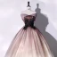 Élégant Dégradé De Couleur Champagne Robe De Bal 2022 Robe Boule Bustier En Dentelle Fleur Sans Manches Dos Nu Longue Robe De Ceremonie