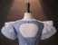Vintage / Retro Quinceañera Prom Dresses 2024 Sky Blue Crossed Straps Beading Pearl Tulle Cap Sleeves Ball Gown Formal Dresses