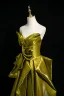 Fashion Clover Green Evening Dresses 2025 A-Line / Princess Strapless Sleeveless Backless Sweep Train Evening Party Formal Dresses