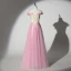 Chic / Belle Rose Bonbon Robe De Bal 2019 Princesse De l'épaule Perlage Perle En Dentelle Fleur Appliques Manches Courtes Dos Nu Longue Robe De Ceremonie