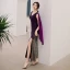 Charmant Violet Dégradé De Couleur Robe De Ceremonie 2019 Trompette / Sirène V-Cou Paillettes Sans Manches Dos Nu Longueur Cheville Robe De Soirée