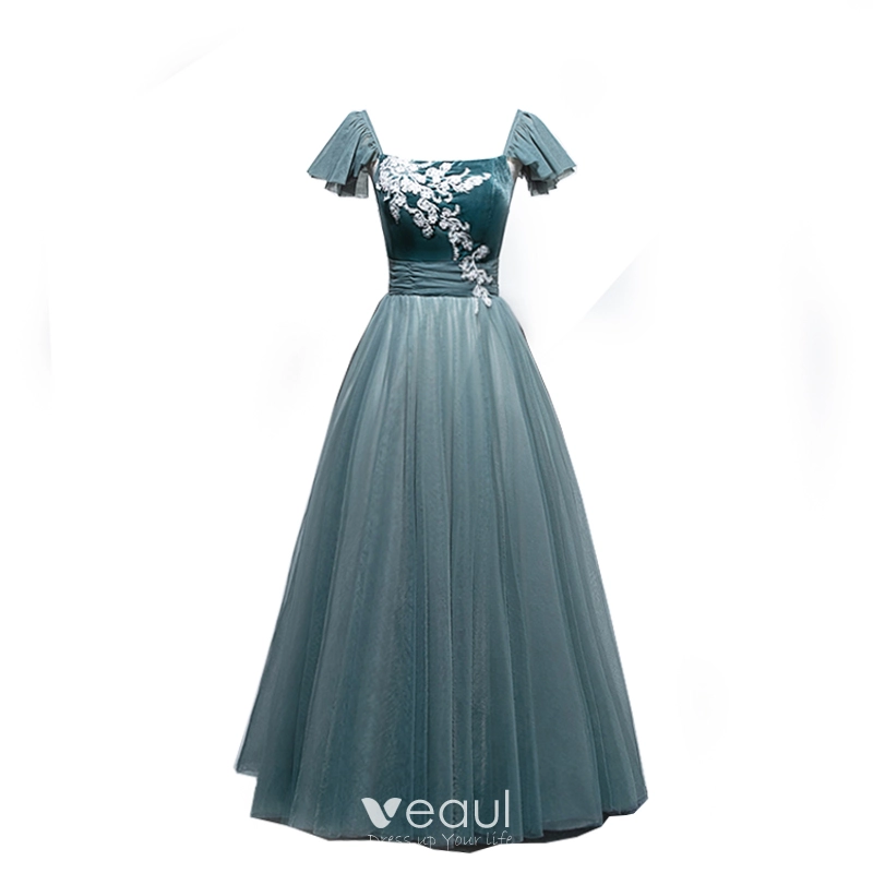 Ball Gown A-Line Strapless Yarn Satin Floor Length Women's Quinceanera Prom  Dress