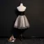Sexy Black Cocktail Dresses 2018 A-Line / Princess Appliques Spaghetti Straps Backless Sleeveless Short Formal Dresses