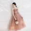 Chic / Belle Champagne de retour Robe De Graduation 2019 Princesse Corset  Bretelles Spaghetti Perle Paillettes Sans Manches Dos Nu Longueur Cheville Robe De Ceremonie