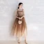Chic / Belle Marron de retour Robe De Graduation 2019 Princesse Bretelles Spaghetti Noeud Sans Manches Dos Nu Longueur Cheville Robe De Ceremonie