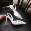 Charmant Ivoire Chaussure De Mariée 2019 Polyester Bride Cheville Perlage Faux Diamant Perle 9 cm Talons Aiguilles À Bout Pointu Mariage Talons Hauts