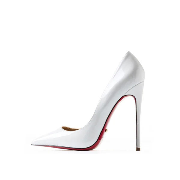 Classy Red Evening Party Pumps 2019 Patent Leather 12 cm Stiletto Heels Pointed Toe Pumps