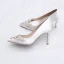 Charming Ivory Wedding Shoes 2019 Leather Satin Beading Pearl Rhinestone 9 cm Stiletto Heels Pointed Toe Wedding Pumps