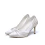 Chic Ivoire Soirée Escarpins 2019 Cuir 8 cm Talons Aiguilles À Bout Pointu Escarpins