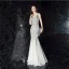 Modern / Fashion Silver Evening Dresses  2019 Trumpet / Mermaid V-Neck Sequins Sash Sleeveless Backless Floor-Length / Long Formal Dresses