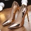 Mode Silver OL Pumps 2019 12 cm Stilettklackar Spetsiga Pumps