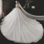 Chinese style Vintage / Retro Ivory Beading Wedding Dresses 2021 Ball Gown High Neck Pearl Sequins Long Sleeve Backless Royal Train Wedding