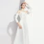 Elegant Black Evening Dresses  2020 A-Line / Princess Off-The-Shoulder Bow 3/4 Sleeve Backless Floor-Length / Long Formal Dresses