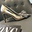 Mode Silver Afton Pumps 2019 Rhinestone Rosett 10 cm Stilettklackar Spetsiga Pumps
