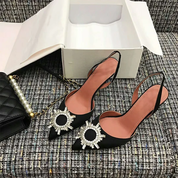 Chic / Belle Argenté Soirée Chaussures Femmes 2019 Faux Diamant 10 cm Talons Aiguilles À Bout Pointu Talons Hauts