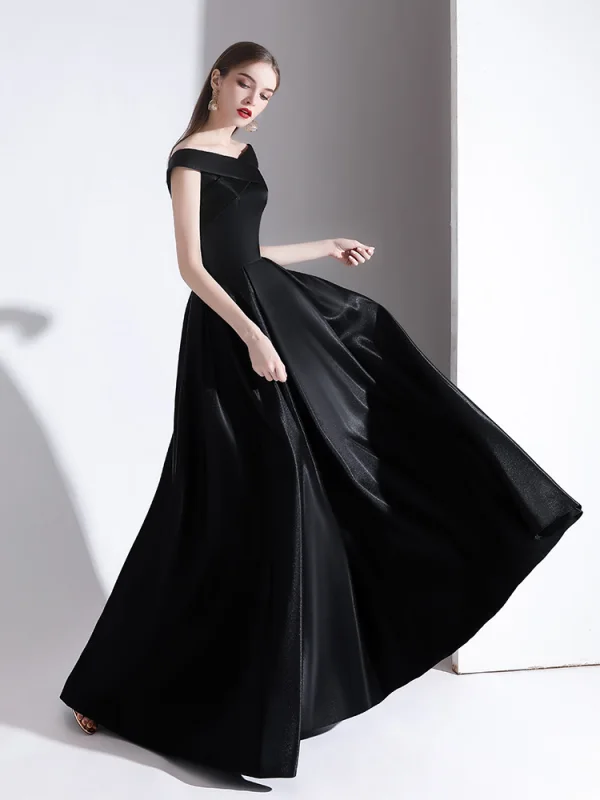 Chic / Beautiful Solid Color Black Evening Dresses 2020 A-Line / Princess V-Neck Sleeveless Backless Floor-Length / Long Formal Dresses Chic / Beautiful Solid Color Black Evening Dresses 2020 A-Line / Princess V-Neck Sleeveless Backless Floor-Length / Long Formal Dresses