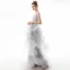 Classy Silver Prom Dresses 2020 A-Line / Princess Scoop Neck Lace Sequins Sleeveless Cascading Ruffles Sweep Train Formal Dresses