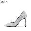 Charming Silver Evening Party Pumps 2020 Sequins 10 cm Stiletto Heels Pointed Toe Pumps