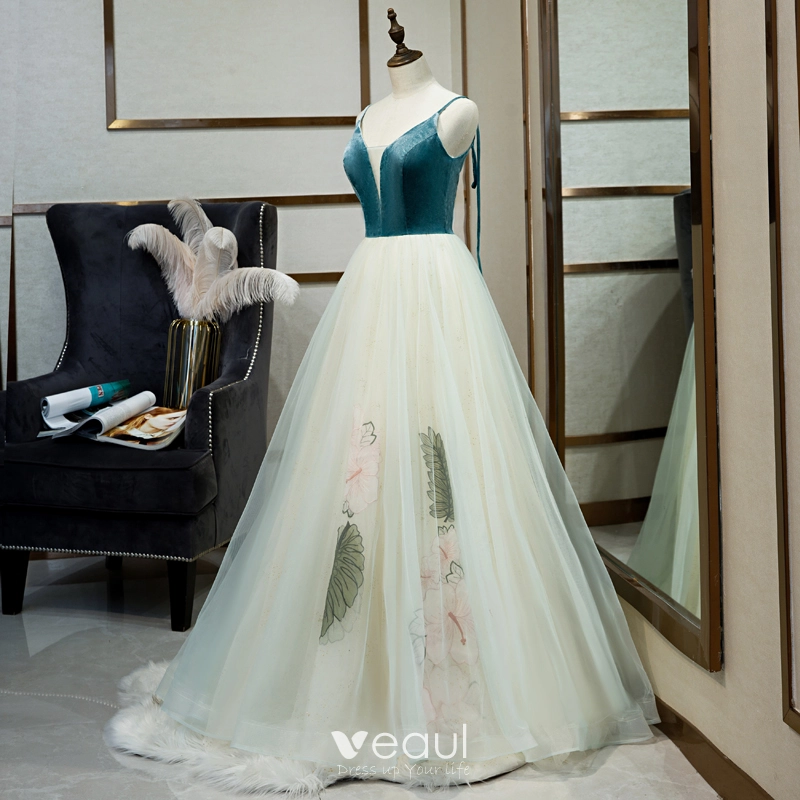 Jade Green Evening Dress