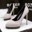 Stilig Kaki Kontors Pumps 2019 Mocka 12 cm Stilettklackar Spetsiga Pumps